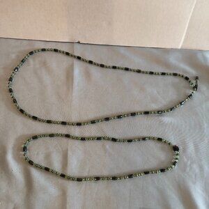 LOT of 2 Multicolor Magnetic Bead Necklace 36" and 22" #F0